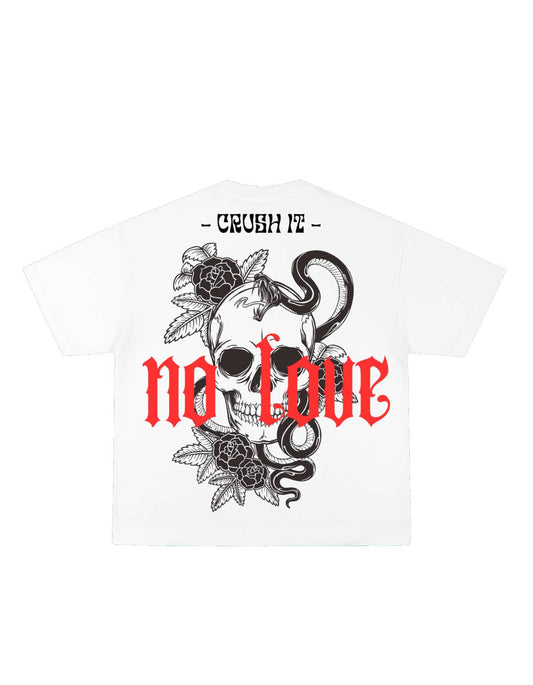 Crush It - No Love Graphic Oversized T-Shirt